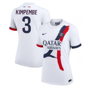 Billiga Paris Saint-Germain Presnel Kimpembe #3 Bortatröja Dam 2024-25 Kortärmad